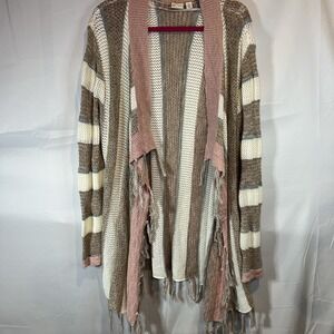 Cato Womens Cardigan Sweater Blanket Open Front Knit Long Sleeve Size XL X-Large